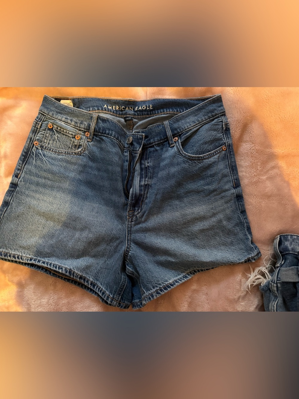 American Eagle Outfitters Blue Denim High-Rise Women’s Shorts